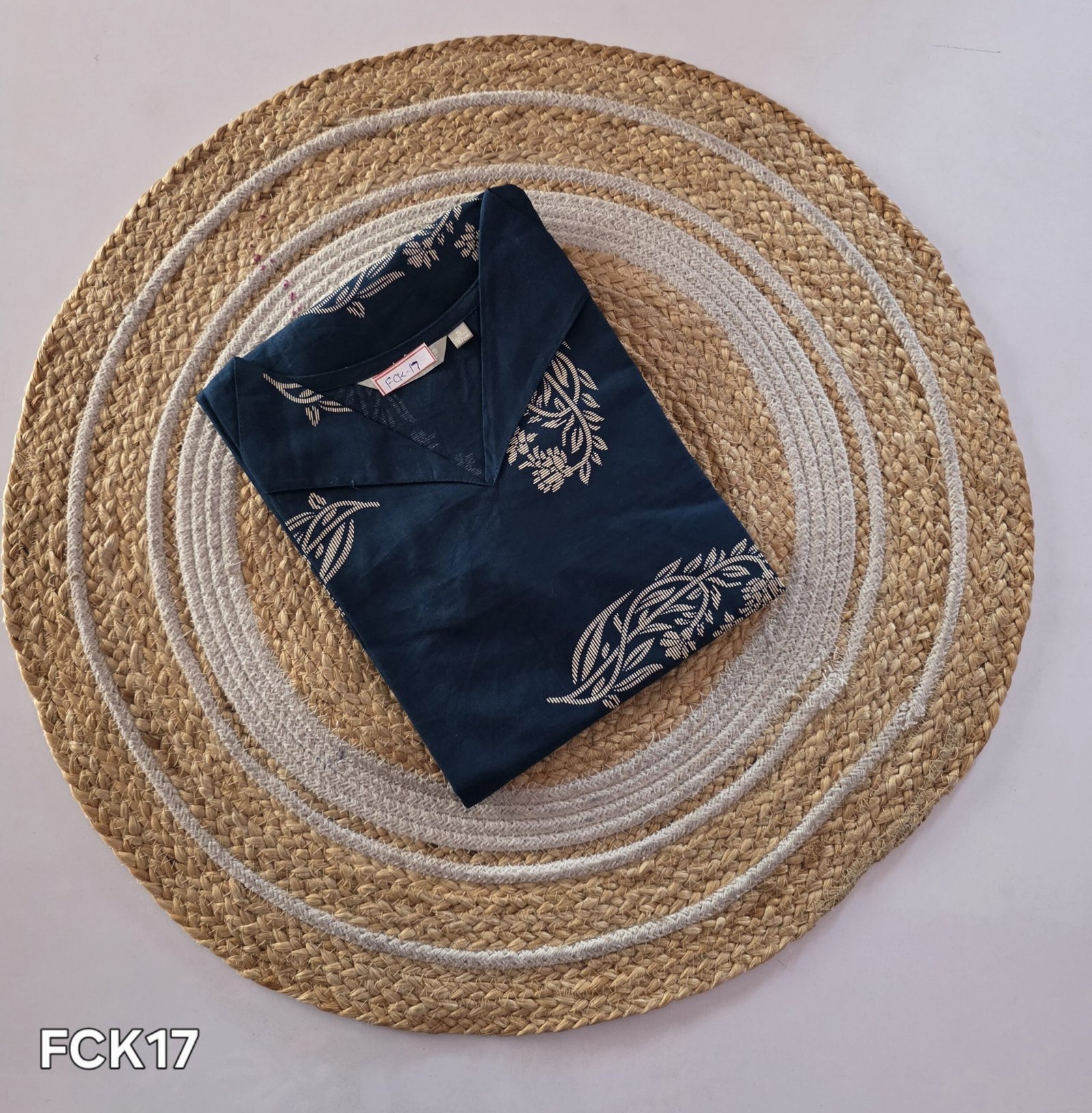 Flex Cotton Kurti - FCK17 - Teal - Image 2