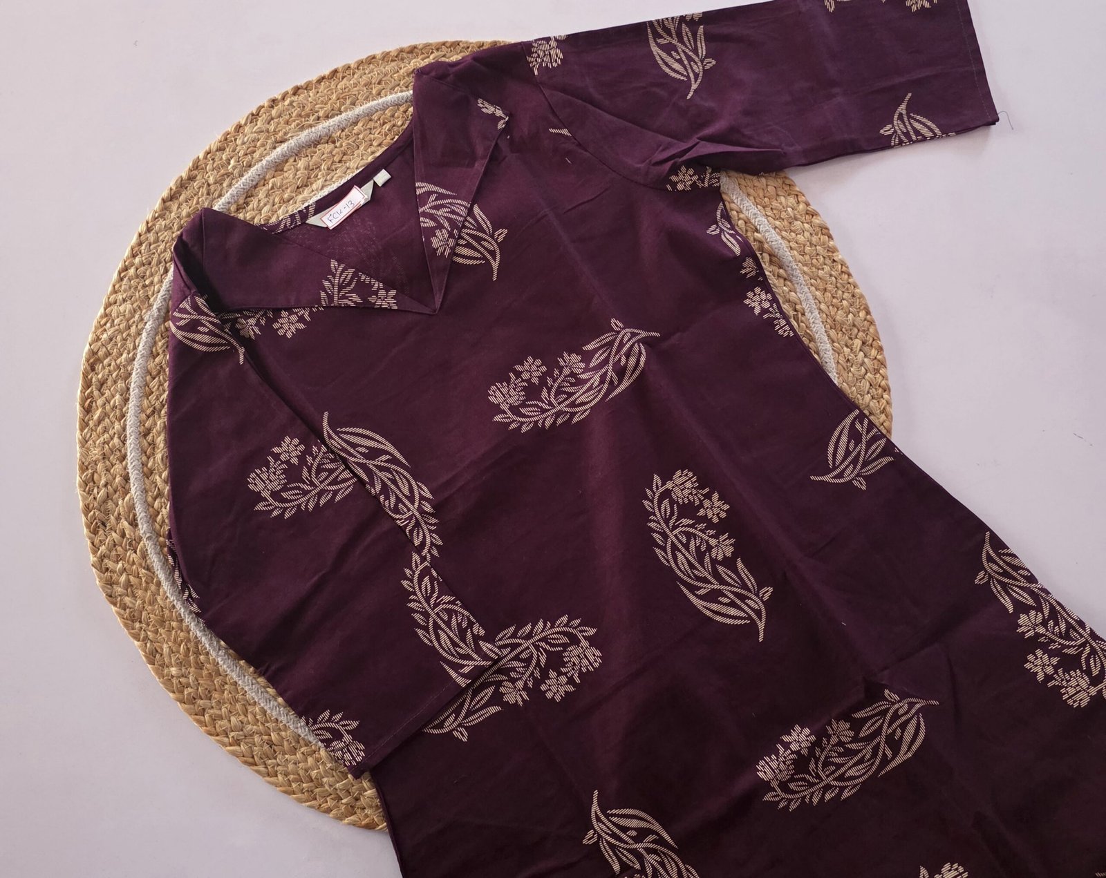 Flex Cotton Kurti - FCK13 - Wine