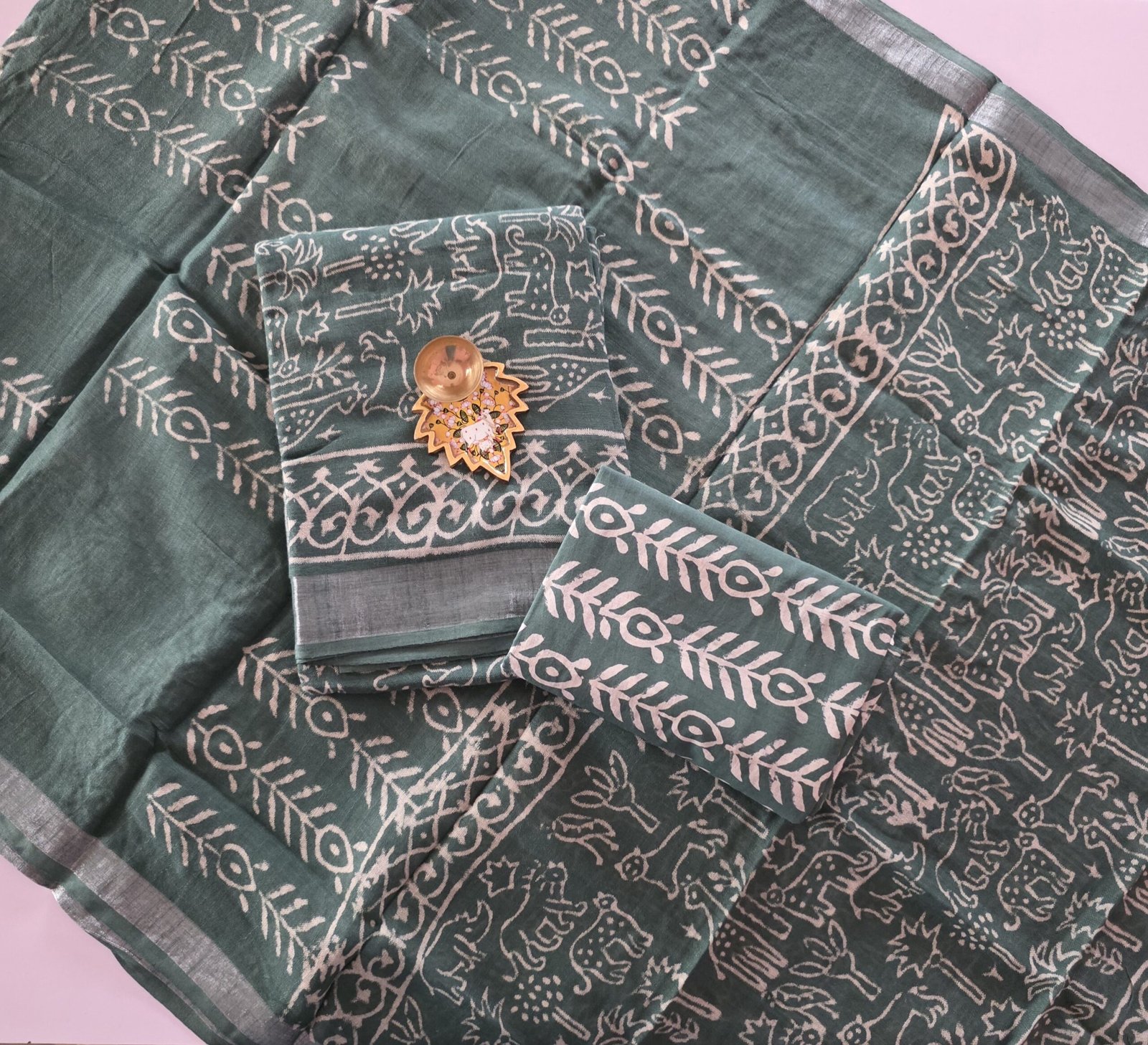 Linen Cotton Jaipur Salwar Set - JCK54