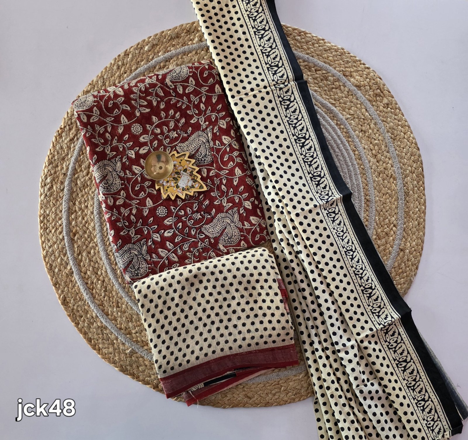 Linen Cotton Jaipur Salwar Set - JCK48 - Image 2