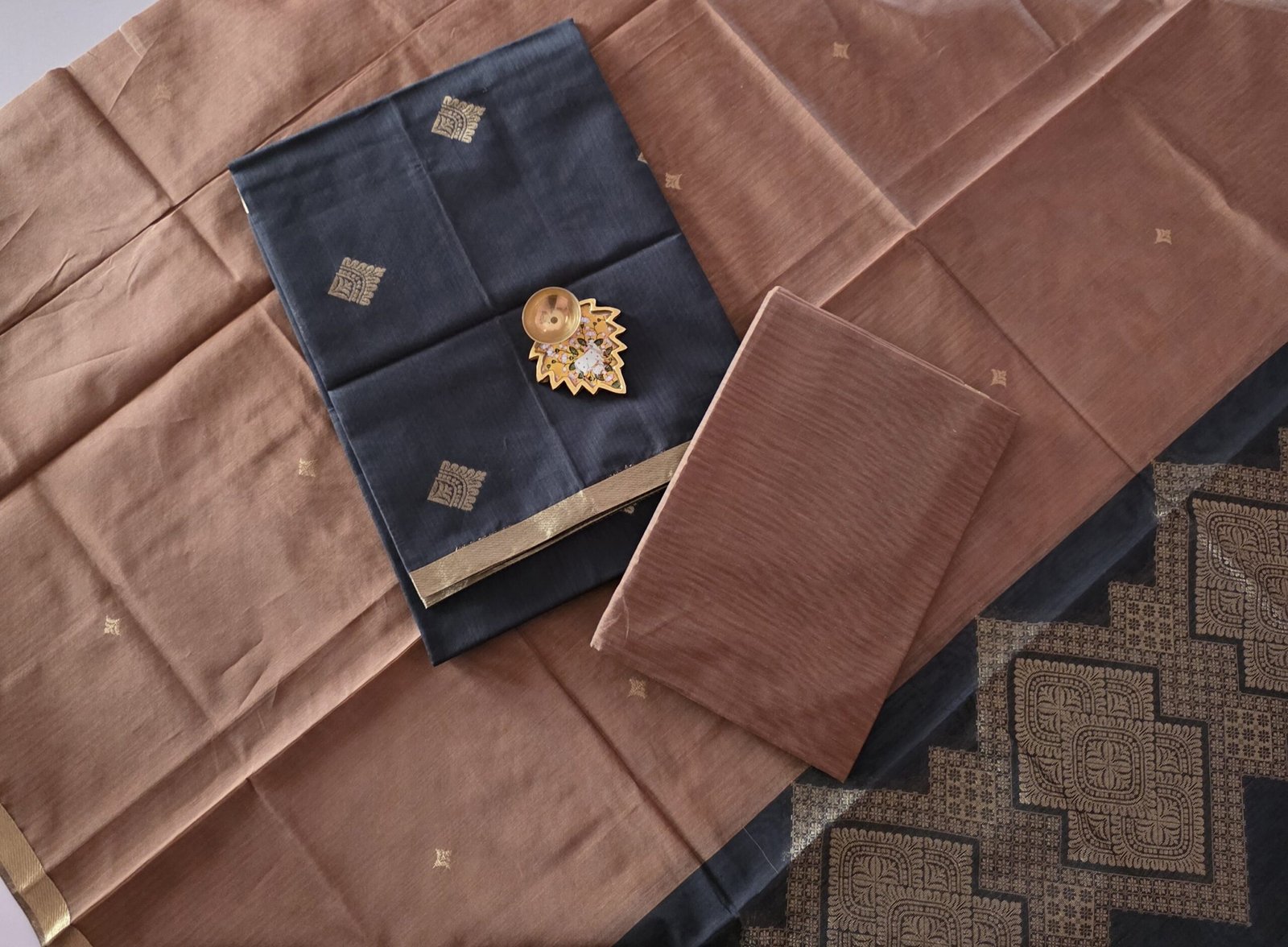 Silk Cotton Salwar Set - SK21- Elephant Gray