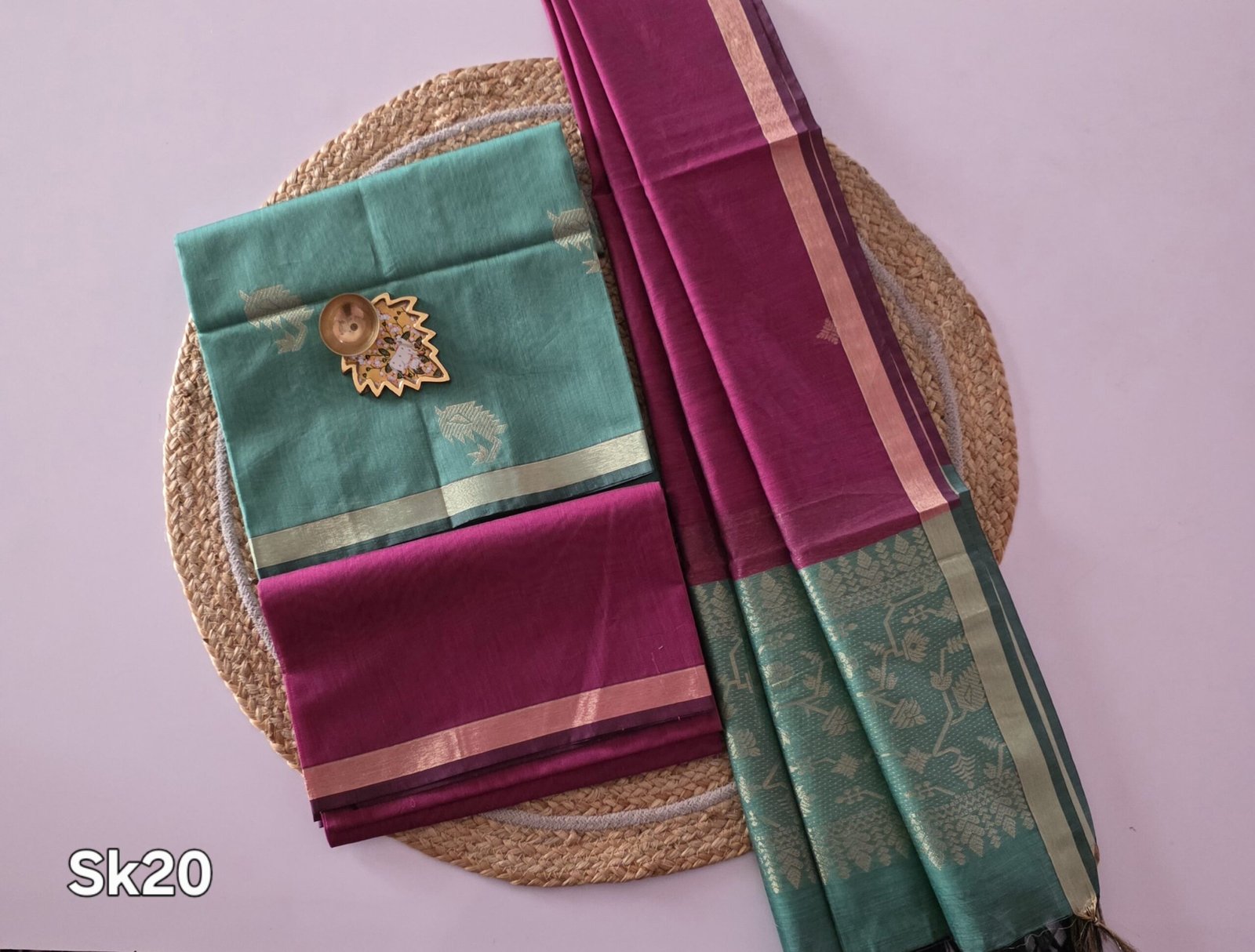 Silk Cotton Salwar Set - SK20 - Image 2