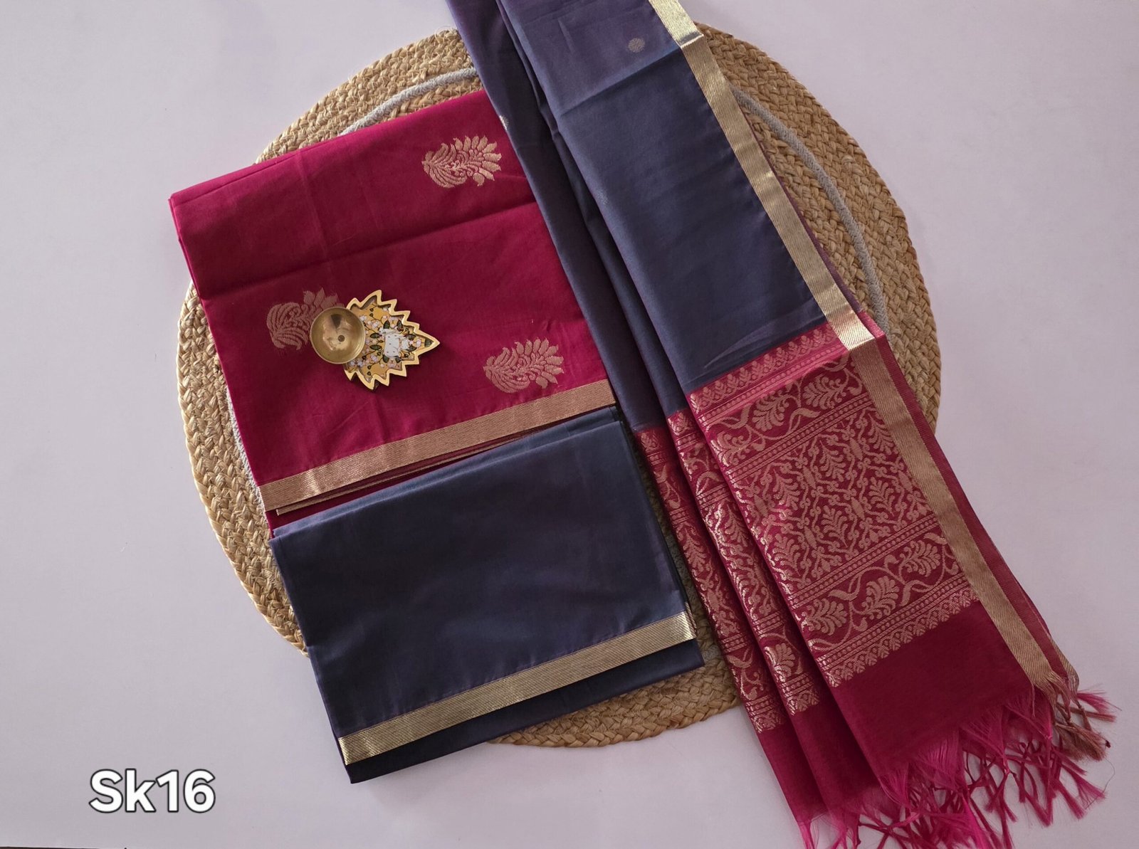 Silk Cotton Salwar Set - SK16 - Image 2