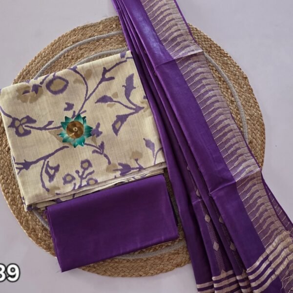Floral Khadi Cotton Salwar Set - KS39
