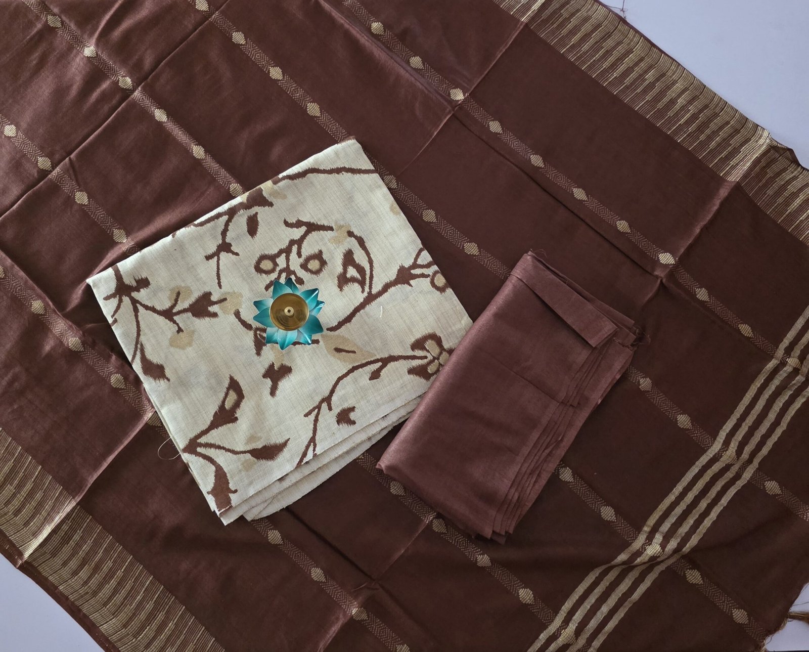Floral Khadi Cotton Salwar Set - KS40 - Image 2