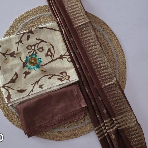 Floral Khadi Cotton Salwar Set - KS40