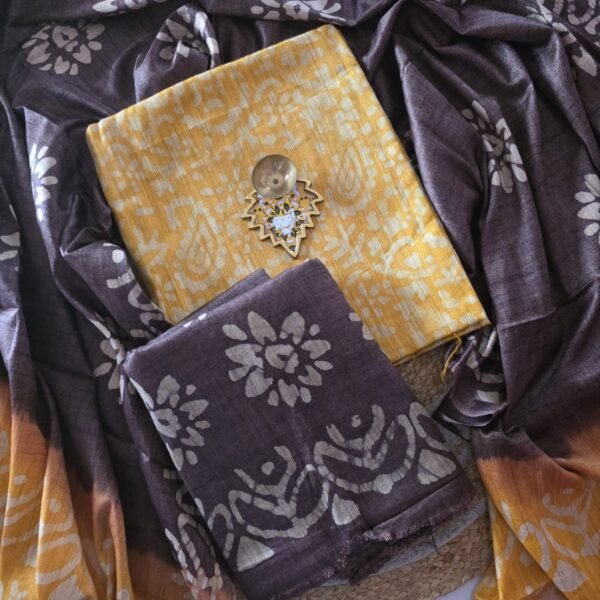 Khadi Cotton Batik Print Salwar Set - BK33