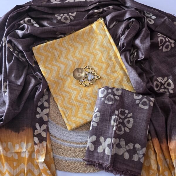 Khadi Cotton Batik Print Salwar Set - BK30
