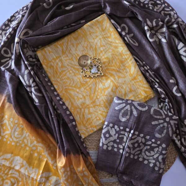 Khadi Cotton Batik Print Salwar Set - BK18