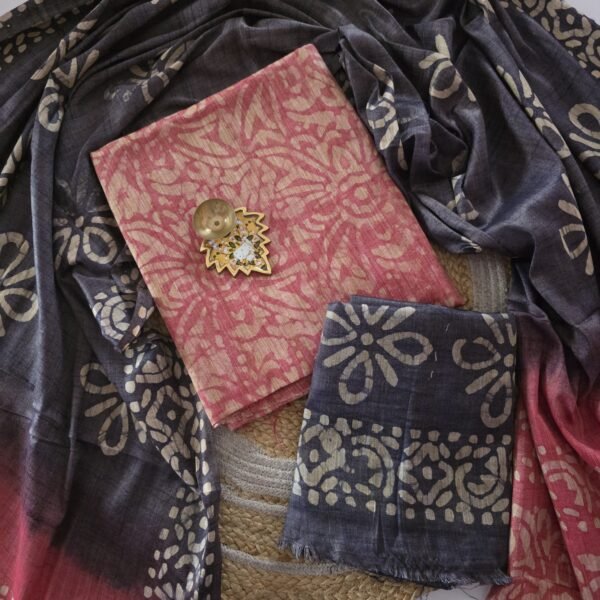 Khadi Cotton Batik Print Salwar Set - BK15