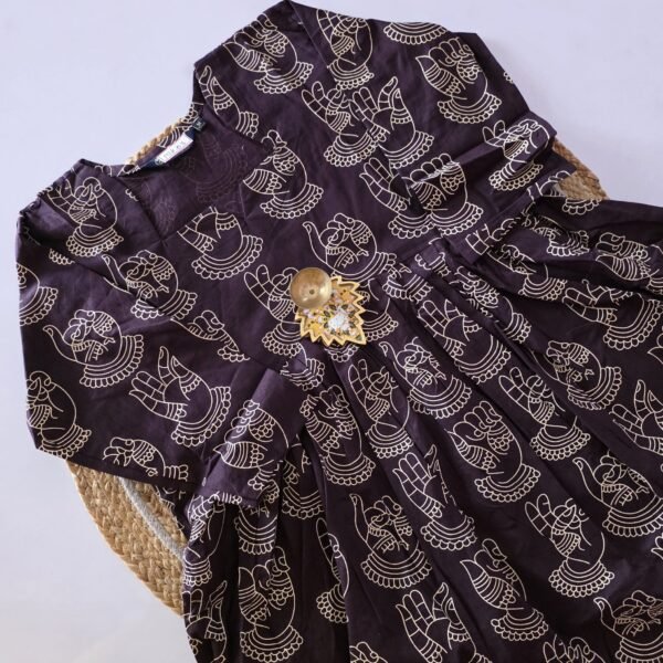Peplum Short Kurti - PSK03 - Wine