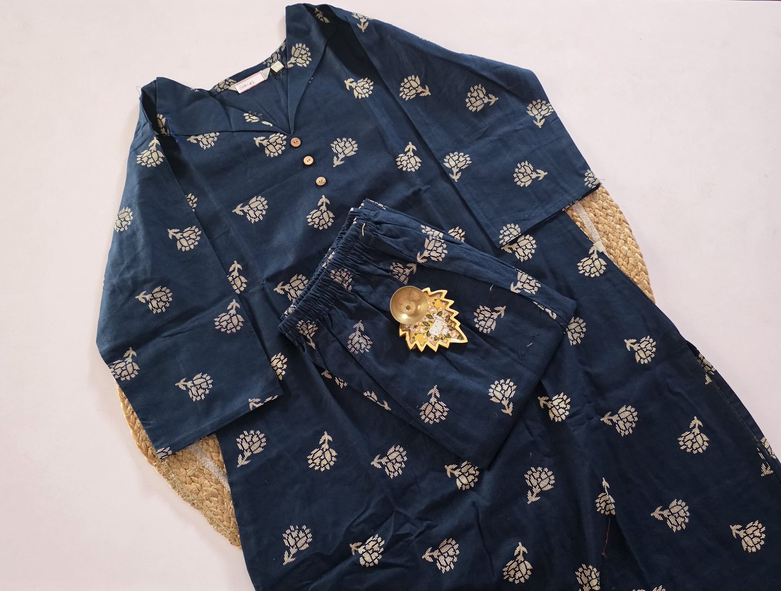 Flex Cotton Co Ord Set - COS42 - Teal