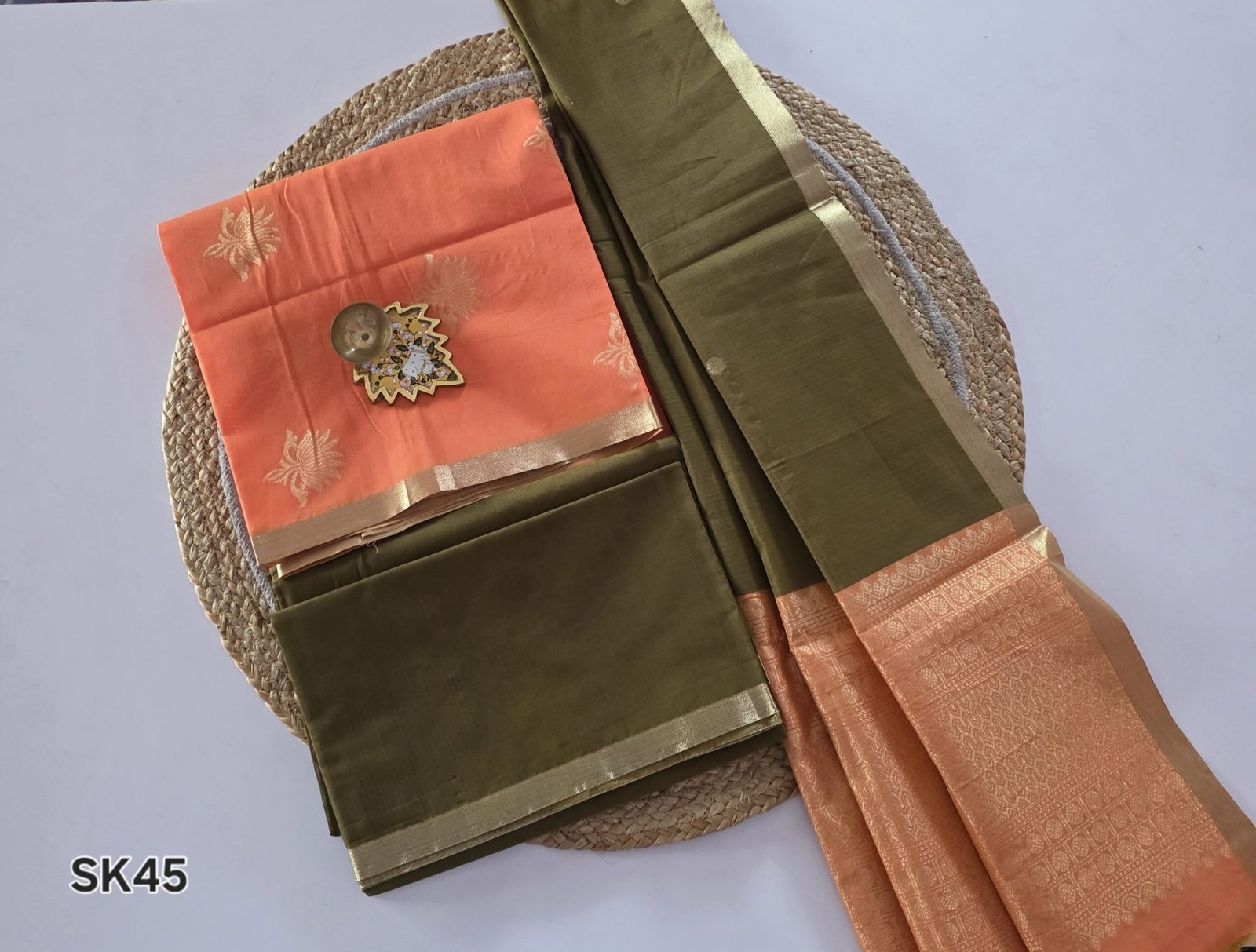 Silk Cotton Salwar Set - SK45 - Image 2