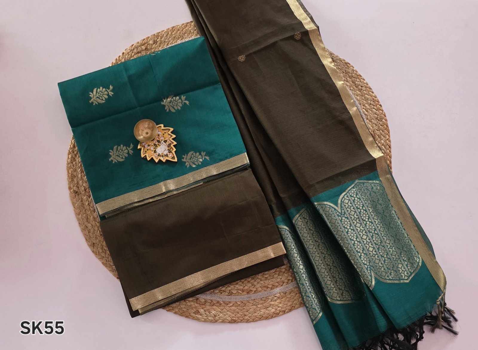 Silk Cotton Salwar Set - SK55 - Image 2