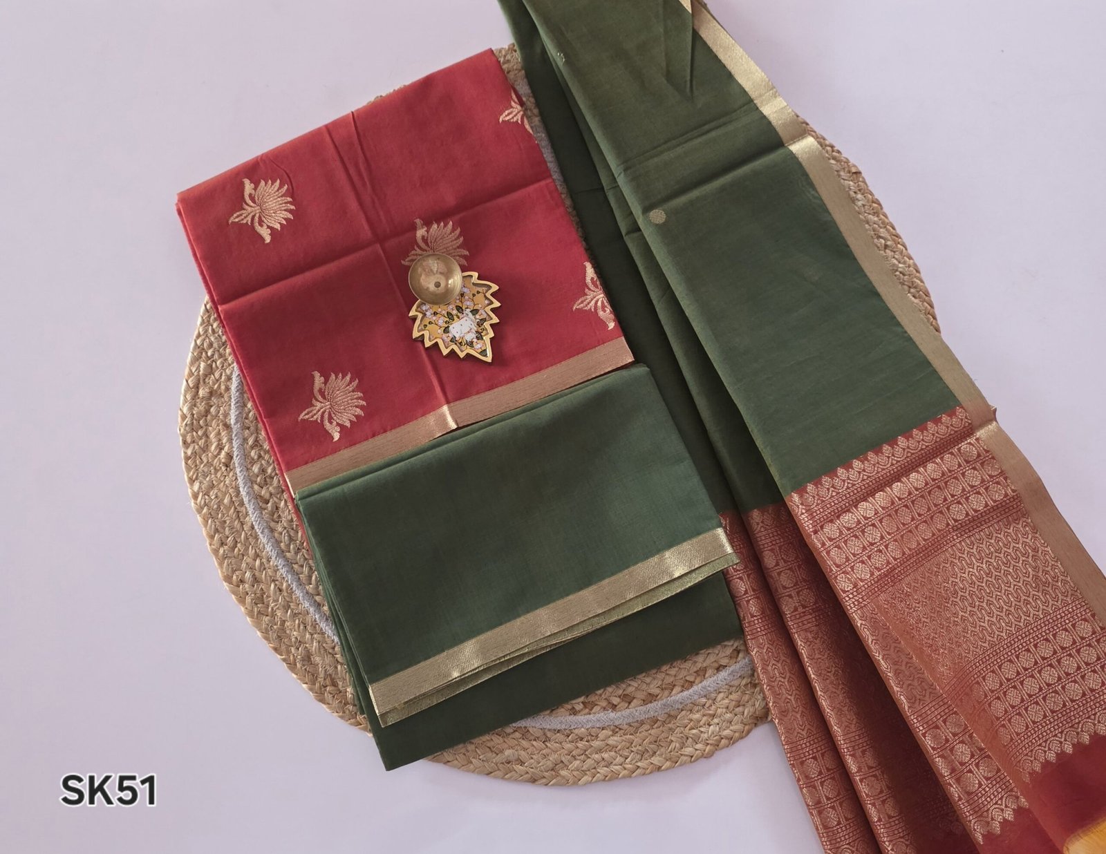 Silk Cotton Salwar Set - SK51 - Image 2
