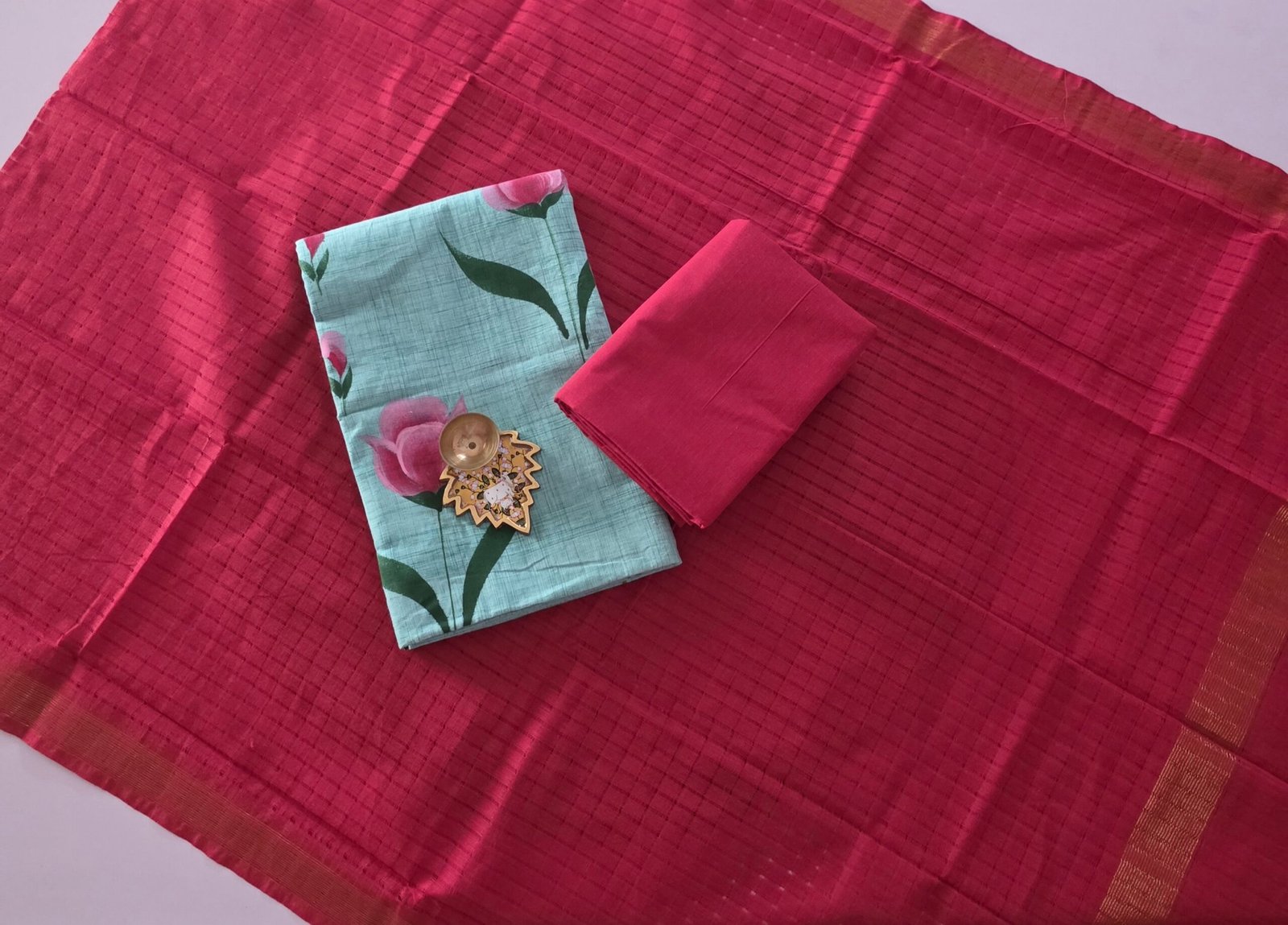 Handpainted Pure Cotton Salwar Set - PK20 - Image 2
