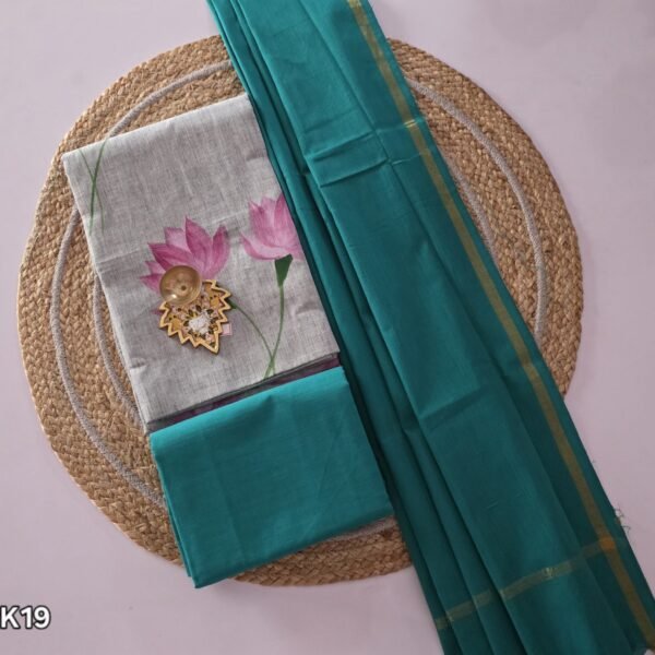 Handpainted Pure Cotton Salwar Set - PK19