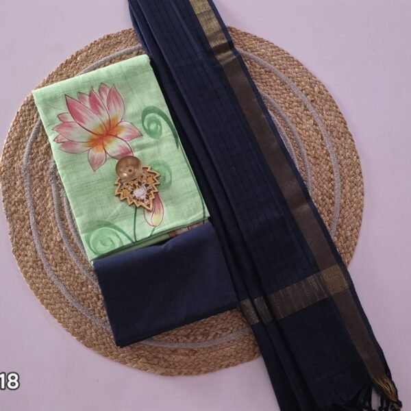Handpainted Pure Cotton Salwar Set - PK18