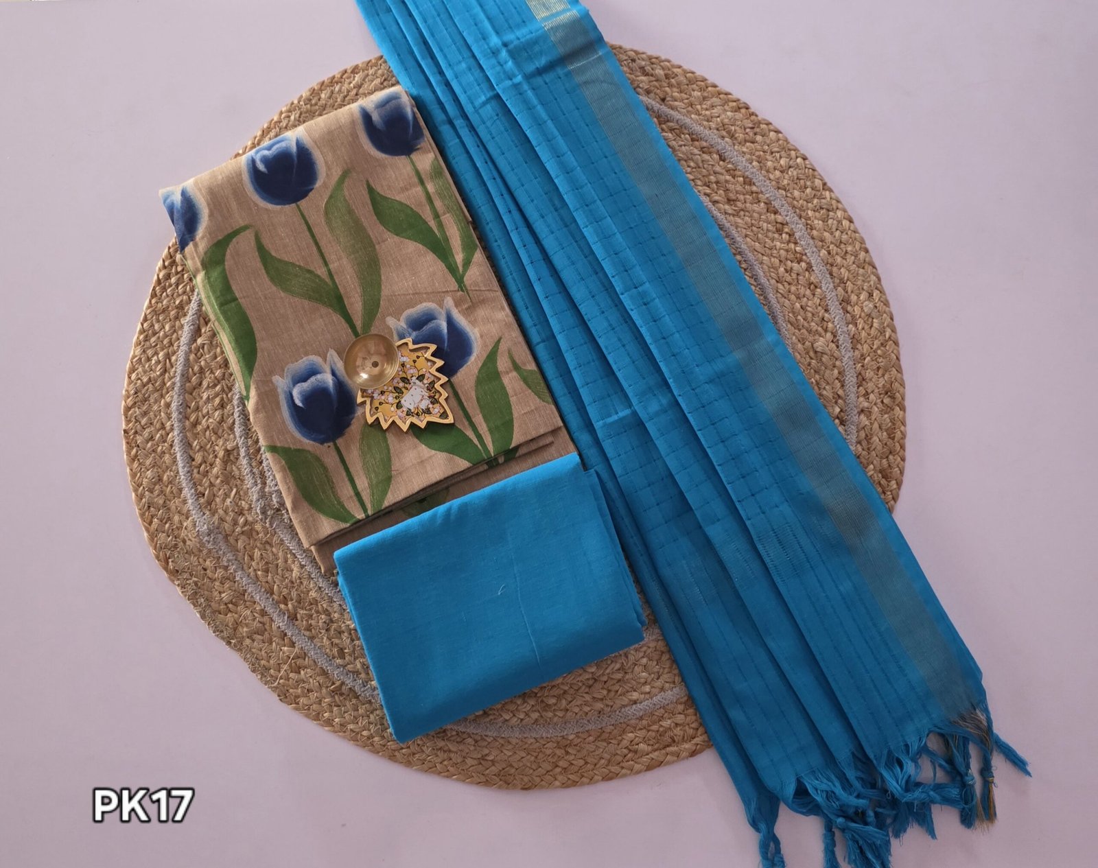 Handpainted Pure Cotton Salwar Set - PK17