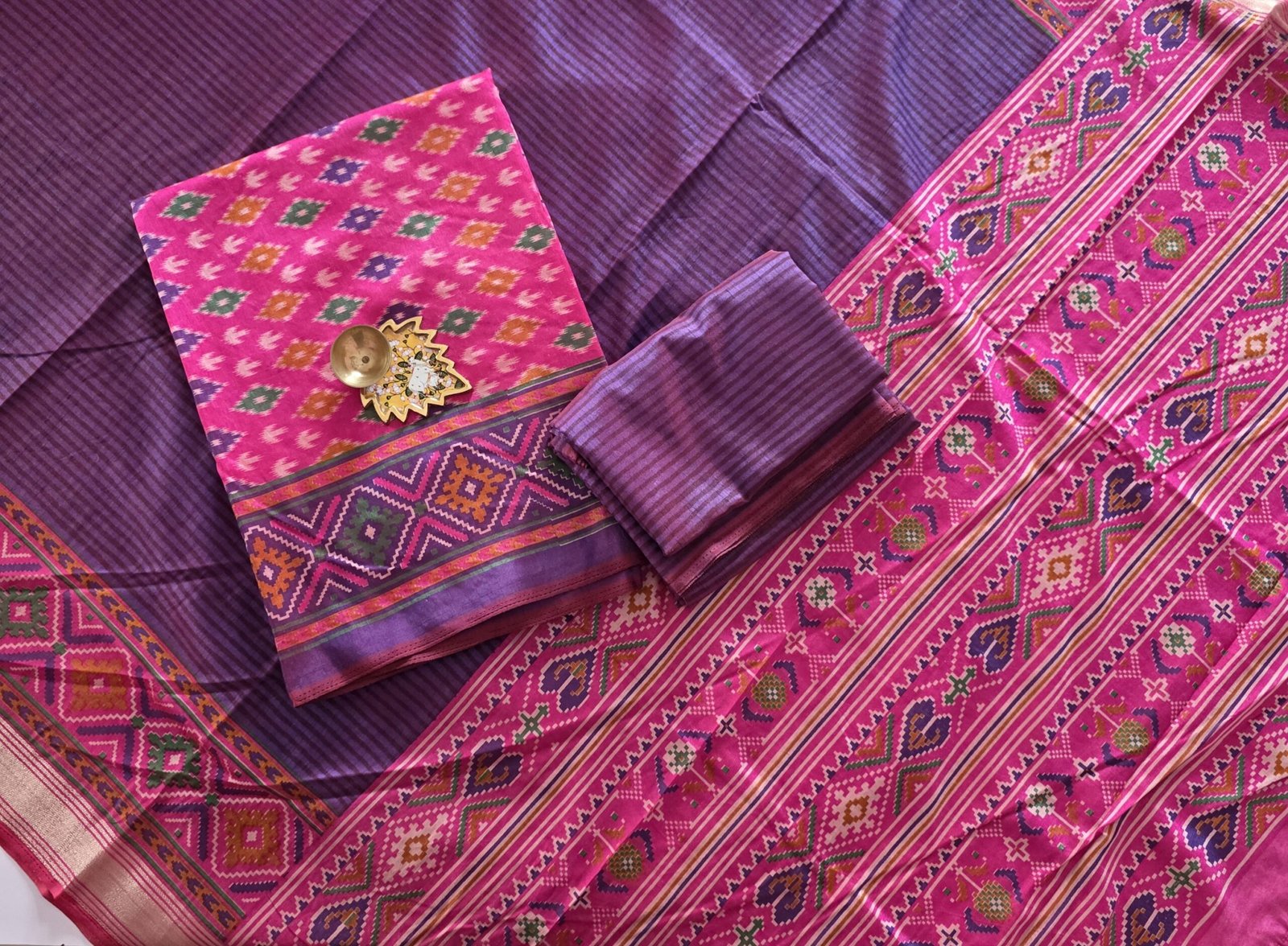 Semi Patola Silk Salwar Set - PT25 - Image 2