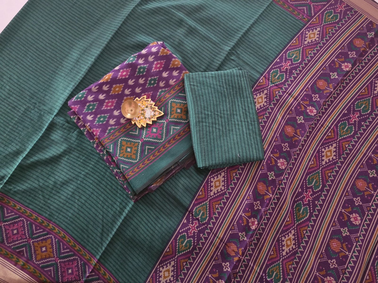 Semi Patola Silk Salwar Set - PT28 - Image 2