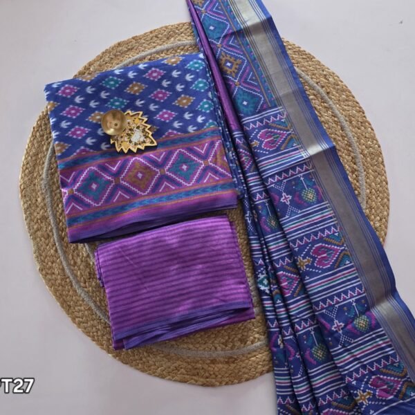 Semi Patola Silk Salwar Set - PT27