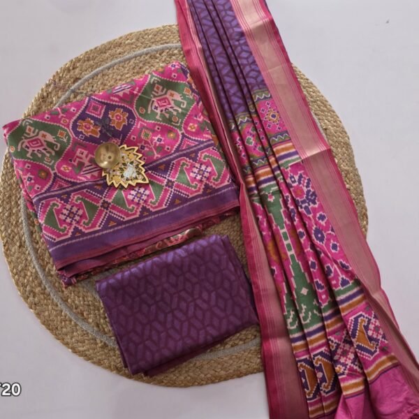 Semi Patola Silk Salwar Set - PT20