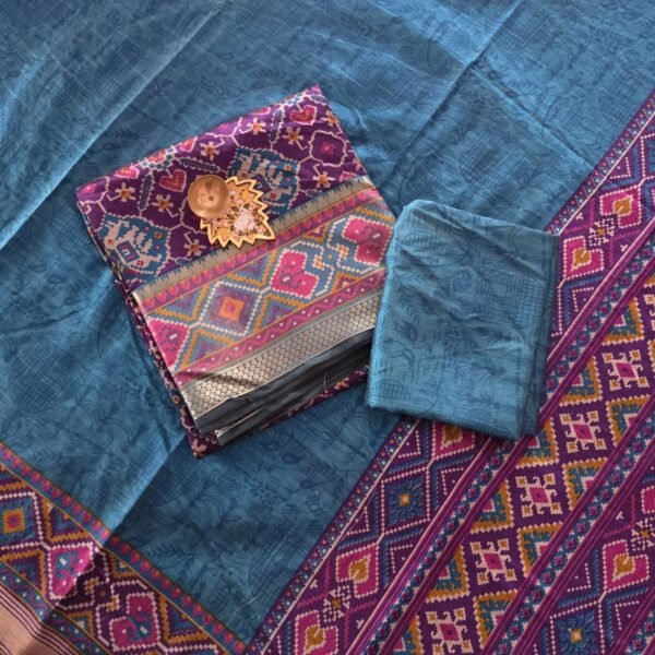Semi Patola Silk Salwar Set - PT19