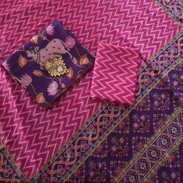 Semi Patola Silk Salwar Set - PT17