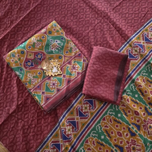 Semi Patola Silk Salwar Set - PT16