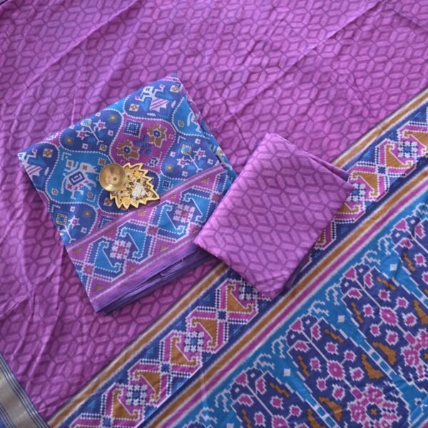 Semi Patola Silk Salwar Set - PT12