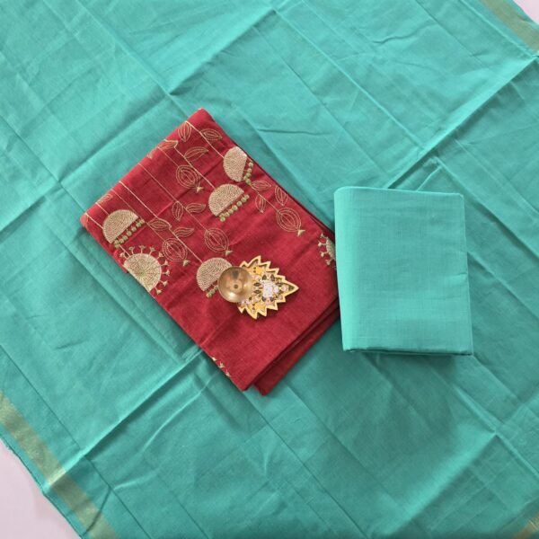 Pure Cotton Embroidery Salwar Set - PE05
