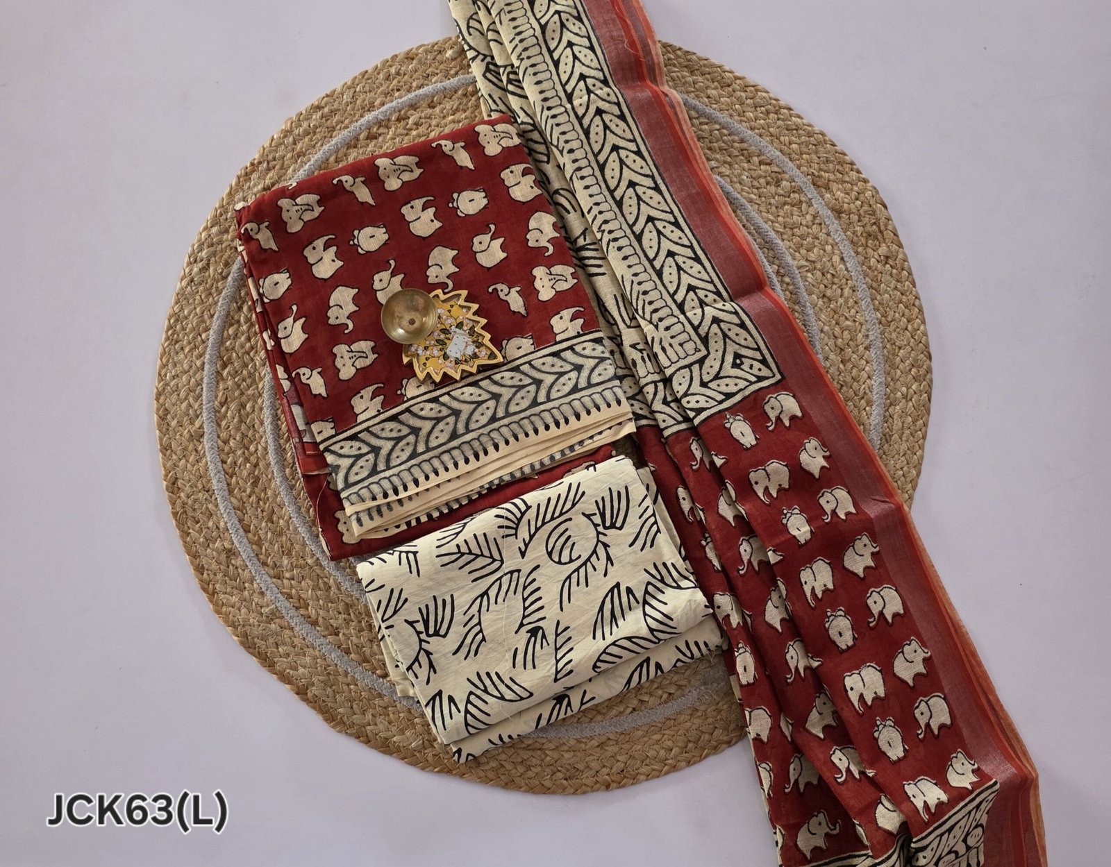 Linen Cotton Jaipur Salwar Set - JCK63 - Image 2
