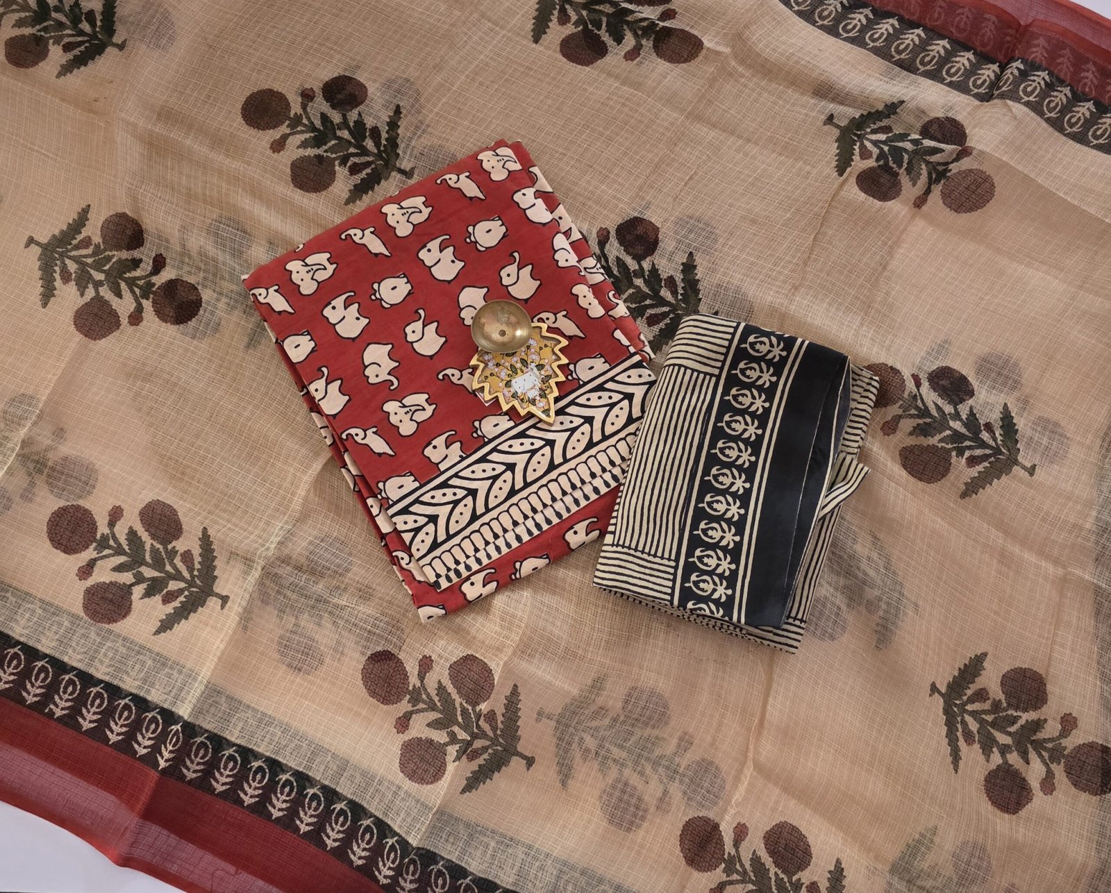 Jaipur Cotton Salwar Set With Kota Dupatta - JCK57
