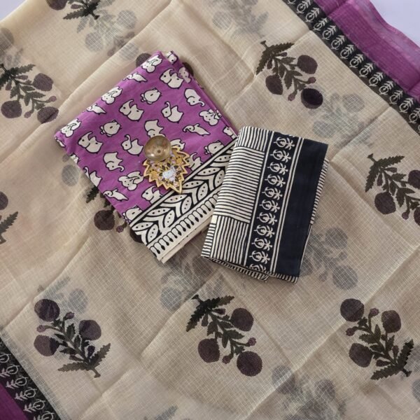 Jaipur Cotton Salwar Set With Kota Dupatta - JCK56