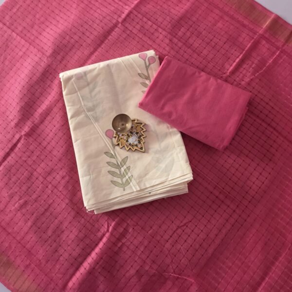 Floral Cotton Salwar Set - PE19 - Pink