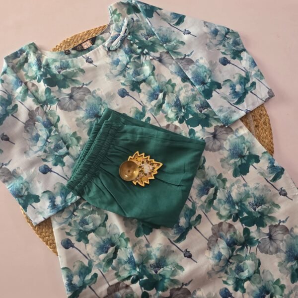 Linen Floral Co Ord Set - COS51