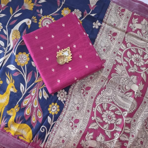 Raw Silk With Chennuri Silk Dupatta - RSC18