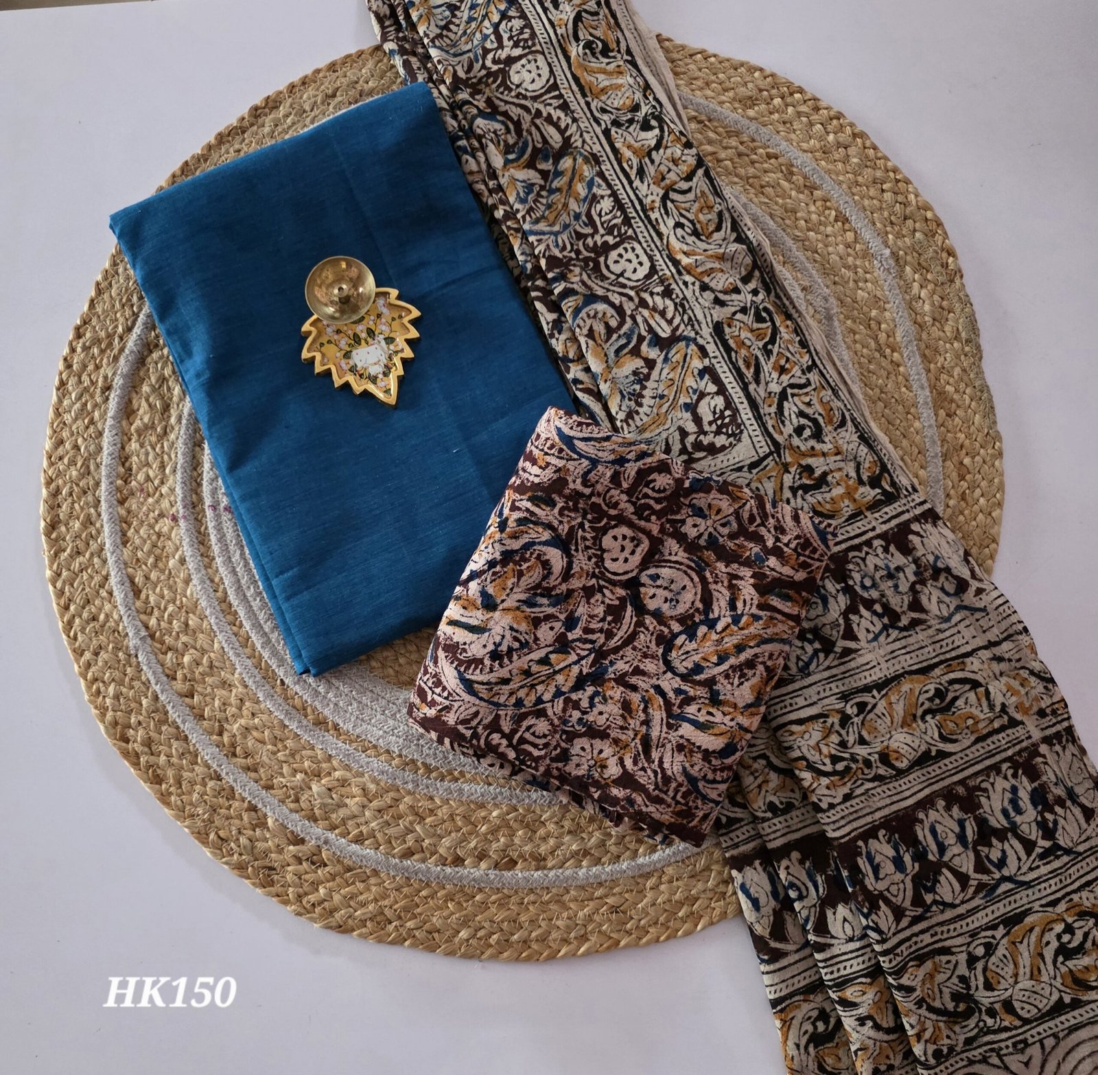 Kalamkari Handblock Printed Salwar Set - HK150