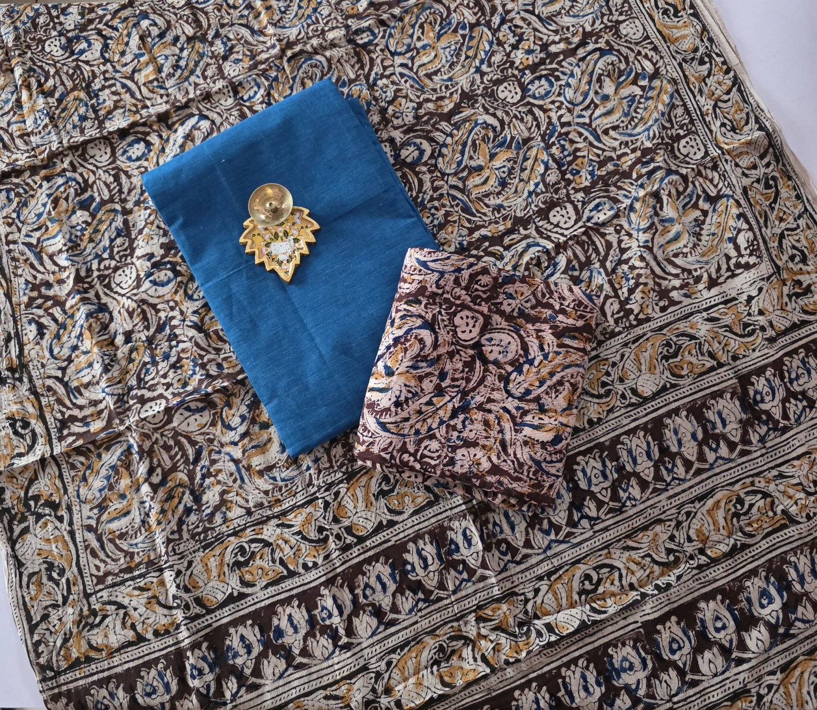Kalamkari Handblock Printed Salwar Set - HK150 - Image 2