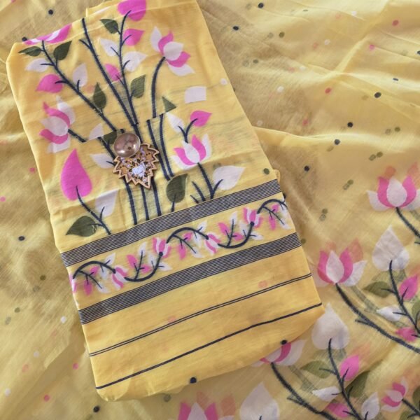 Jamdhani Silk Cotton Top & Dupatta Set - JD02