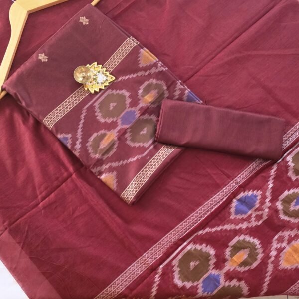 Pochampally Sico Set - PS25 - Maroon Red